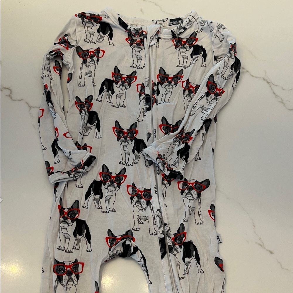 Adorable Dog Print Baby Onesie